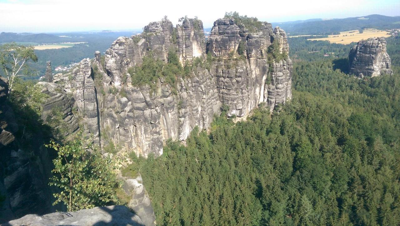 Ferienwohnung Am Kurpark Ostrau Bad Schandau Exteriör bild